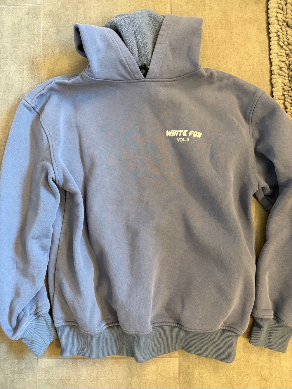 White fox hoodie and sweatpants-XS